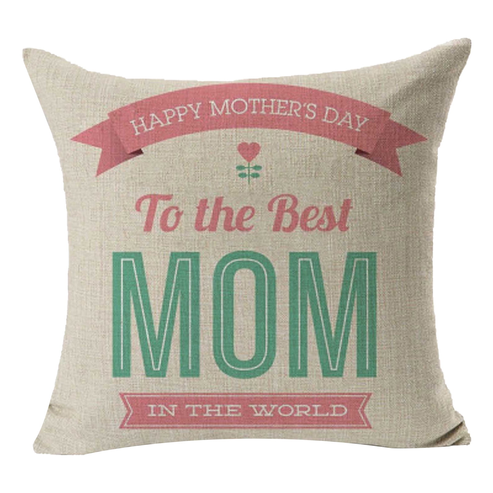 Getagift To the best mum for all the times I love you Mother’s Day Thanks Giving Cushion for Bedroom/Sofa Car Cotton/Linen Cushion Throw Pillow Cushion Birthday, Linen Cover 