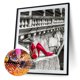 thumbnail image 3 of Cuadros Decorativos Kits de dibujo de diamantes 5D DIY muelle de taladro redondo Ehuebsd completo zapatos de tacón alto rojos decoración, 3 of 8