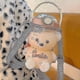 thumbnail image 5 of Botella de agua de oso con pajita, jarra de agua Kawaii a prueba de fugas con correa ajustable para el hombro #yg 1400ml, 5 of 5