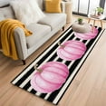 thumbnail image 2 of Pink Orange Pumpkin Fall 2'x6' Runner Rug, Thanksgiving Autumn Black Striped Non-Slip Area Rugs for Hallway Kitchen Floor Bedroom Entryway, Laundry Carpet Decoration Indoor Mat, 2 of 9