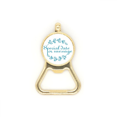 thumbnail image 1 of Special Date Information Wreath Beer Bottle Cap Opener Stainless Steel Key Chain, 1 of 3