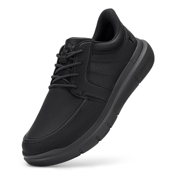 FitVille Men's Wide Slip-Resistant Slip-on Dress Shoes Comfort Casual Shoes——EasyWalk Slip-On Dress Shoes V3