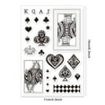 thumbnail image 2 of 1sheet Card Poker Character Clear Stamps Heart Crown Silicone Clear Stamp Seals for Cards Making Scrapbooking Photo Journal Album Decor Craft, 2 of 8