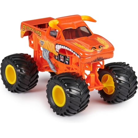Monster Jam, Official El Toro Loco Monster Truck, Collector Die-Cast Vehicle, 1:24 Scale, Kids Toys for Boys and Girls Ages 3 and up