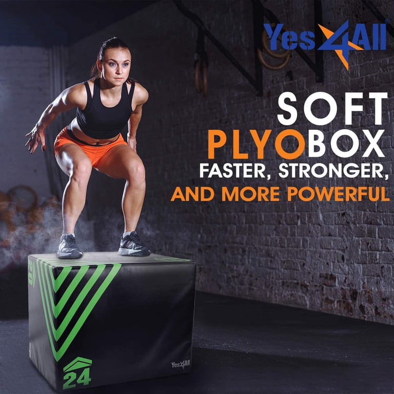 Yes4All 3 in 1 Foam Plyometric Jump Box, 20 24 30 inch, Soft Yes4All 3 in 1 Foam Plyometric Jump Box, 20 24 30 inch, Soft
