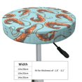 thumbnail image 2 of Shrimp No.9066 Round Bar Stool Seat Covers, Elastic Round Chair Cover Stool Seat Slipcover Bar Stool Cushions Round Pad for 12-14 inch, 2 of 5