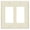 Almond, variant on Leviton 80409 GFCI Receptacle — Decora® Rocker-Style Design in Ivory — UL Listed for US Residential Electrical Code Compliance, Drop-in NEC-Standard Wiring