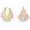 Gold, variant on Pearl Chunky Gold Hoop Earrings for Women Trendy Stack Small Pearl Hoop Earrings
