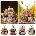 thumbnail image 6 of BJUTIR Fall Pumpkin Tiered Tray Farmhouse Home Decor, Thanksgiving Wood Decoration, 6 of 9