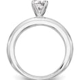 thumbnail image 2 of 14K White Gold Lab Grown Diamond Si1/Si2, G H I, Complete Engagement Ring (Size 7) Made In India rm2663e-050-7cwlg, 2 of 5