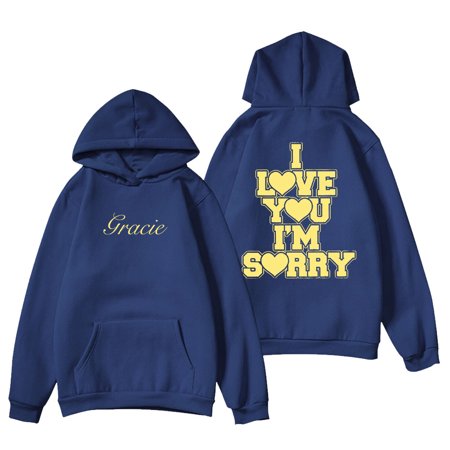 Gracie Abrams Merch I Love You I’m Sorry Hoodie Unisex Fashion Casual Long Sleeve Sweatshirt