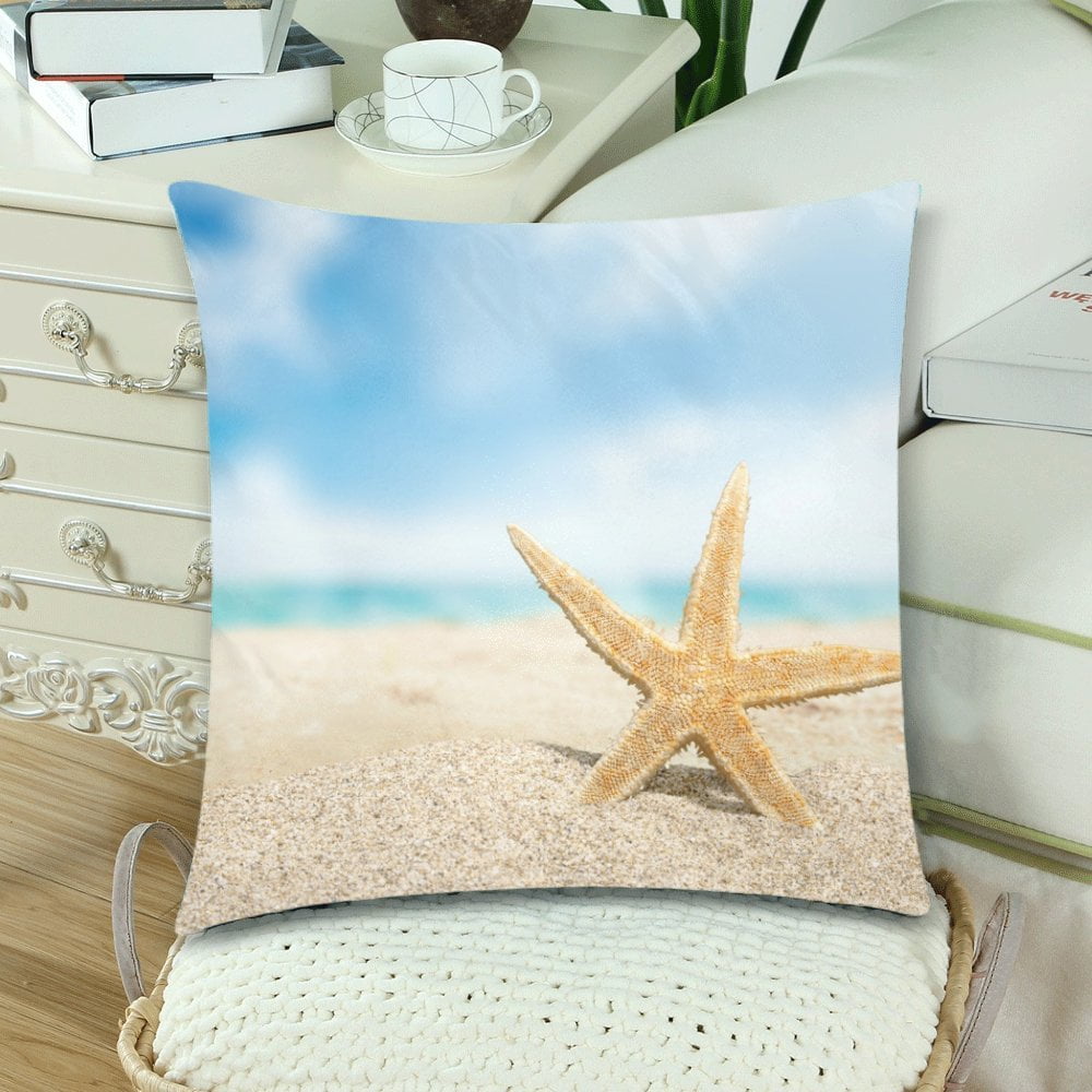 MKHERT Beach Throw Pillowcase Pillow Cover Cushion Couver 18x18 inch