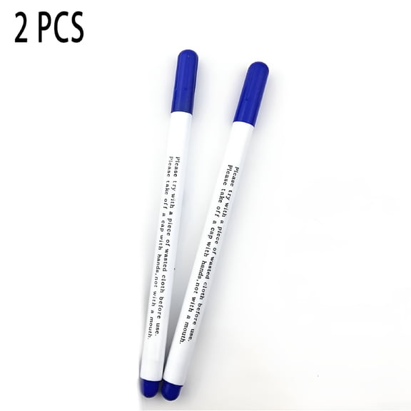 CCOCC 2pc Fabric Erasable Marker Water Soluble Pen Stitch Cross Ink Tool Sewing Craft