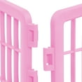 thumbnail image 3 of IRIS USA 24'' Pet Playpen 2 Panel Add-On with Connecting Rods, Dog Playpen, Puppy Small Medium Dogs, Heavy-Duty Molded Plastic, Rust-Free, Pink, 3 of 6