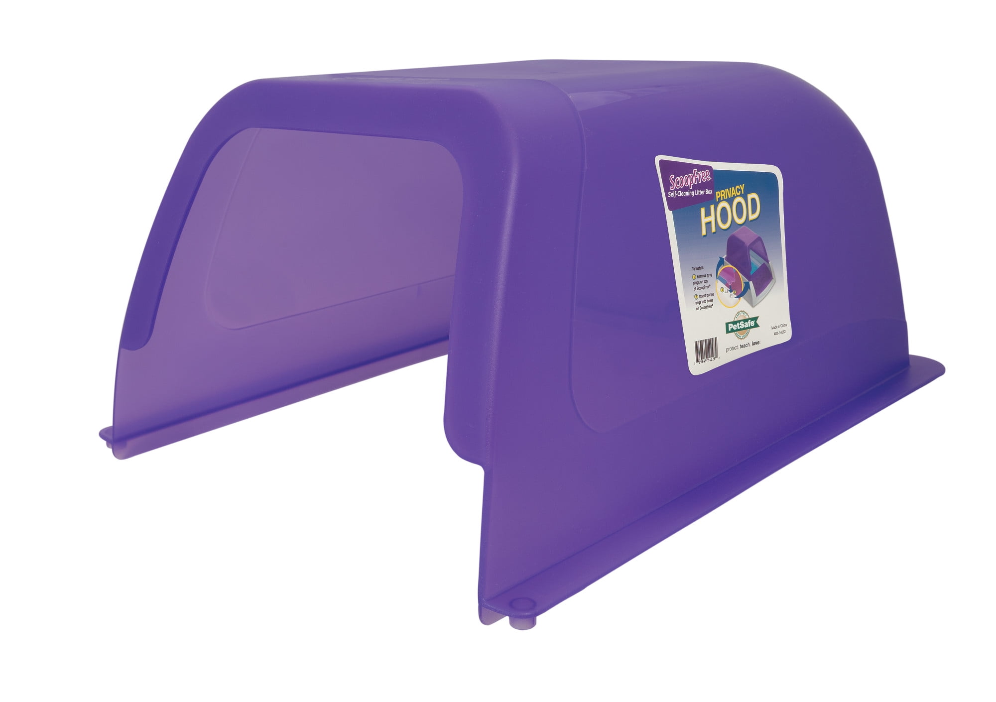 PetSafe ScoopFree Self Cleaning Cat Litter Box Privacy Hood Purple