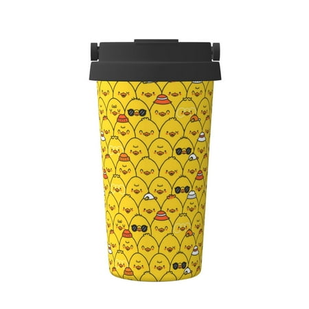 

Adobk Funny Ducks Print Stainless Steel Coffee Mug -Vacuum Insulated Coffee Tumbler - Leakproof Travel Mugs Insulated for Hot & Cold Drinks