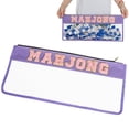 thumbnail image 2 of Practical Mahjong Storage Bag, Large Capacity 20.9" X 9.45" Holds 166 American Mahjong Tiles, Waterproof Pvc Nylon Material With Gold Sequin Letter Patches And Transparent Design,, 2 of 5