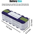 thumbnail image 3 of Dentsing XLife vacuum cleaner Battery Compatible for iRobot Roomba R3 500 600 700 800 900 Series iRobot Roomba 500 700 series 3000mAh, 3 of 3