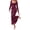 Burgundy, variant on Womens Long Sleeve Bodycon Floral Mesh Maxi Fall Wedding Guest Dress Semi Formal Dresses For Bridal Shower, Engagement, Cocktail, Homecoming, Prom, Birthday Party, Date Night Outfits, Lined