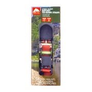 Ozark Trail 2 Pack 10 feet Steel Ratchet Tie Down Straps, 400 lbs, Brick Orange, 12.8 oz