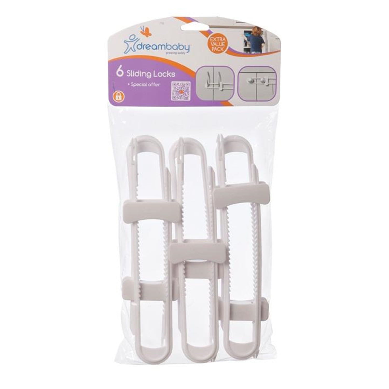 Dreambaby Cabinet Sliding Locks, 6 Pack