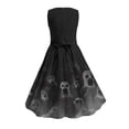 thumbnail image 6 of Yertdoel Girls Dresses Kids Halloween Print Sleeveless Back Zipper Stylish Dress Casual Cozy Cute Party Dress with Belt, 4-14 Years, 6 of 10