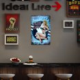 thumbnail image 4 of Girl Sheet Metal Drawing Metal Painting Tin Wall Home Poster Dormitorio Art Sign Tmvgtek Para estrenar, 4 of 9