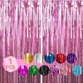 thumbnail image 3 of 1pcs Set 6.5ft Gold Aluminium Foil Fringe Curtain Photo Backdrop Streamers Decorations For Birthday Party Streamers Party 1pcs Set 6.5ft Gold Aluminium Foil Streamers Party Decorations Fringe Curtain, 3 of 8