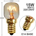 thumbnail image 2 of 15W E14 Salt Lamps Light Bulbs (4-pack) for 300°C Oven, Refrigerator, 2700K Multifunctional Appliances (Warm White), 2 of 3