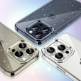 thumbnail image 6 of JETech Glitter Case for iPhone 15 Pro 6.1-Inch, Bling Sparkle Shockproof Phone Bumper Cover, Cute Sparkly for Women and Girls (Clear), 6 of 7