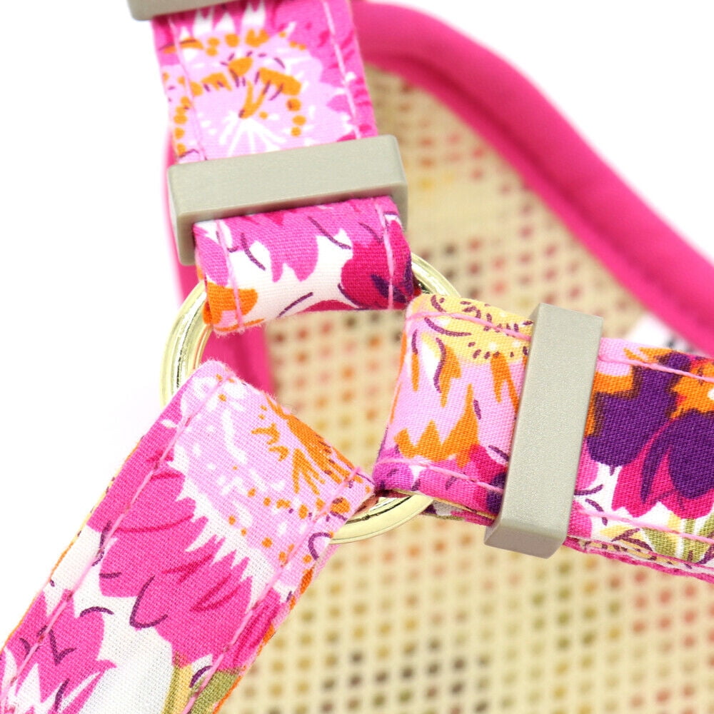 Didog 3pcs Personalized Dog Collar & Walking Leash & Soft Mesh Vest Harness Nylon S-L