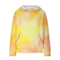 thumbnail image 2 of Mercatoo Cute Tie Dye Hoodies for Teen Girls Oversized Rainbow 𝐇ooded Sweatshirts Trendy Long Sleeve Pullover Shirt Pocket, 2 of 7