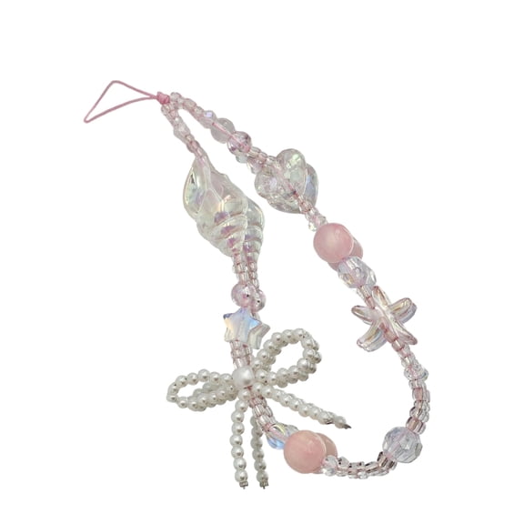 ROZYARD Elegant Handmade Beaded Bracelet Cellphone Strap Pendant Antilost Chain Jewelry