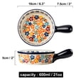 thumbnail image 3 of Qeeadeea Ceramic Soup Bowl With Handle,round Baking Pan With Handle, Microwave & Oven Safe-600ml, 21oz, 3 of 7