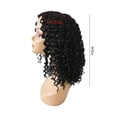 thumbnail image 3 of Wig with Bangs, Wigs for Women, Short Roll Curly Hair Middle Score Wig Fashion Natural Wig High Temperature Wire 14.17in Long Wig For Women Daily Life, 3 of 6