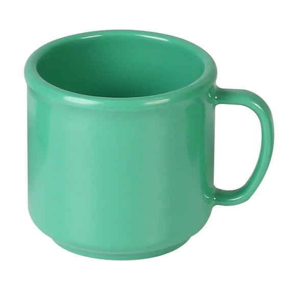 Excellante Color Green melamine dinnerware collection 10 oz mug, comes in dozen