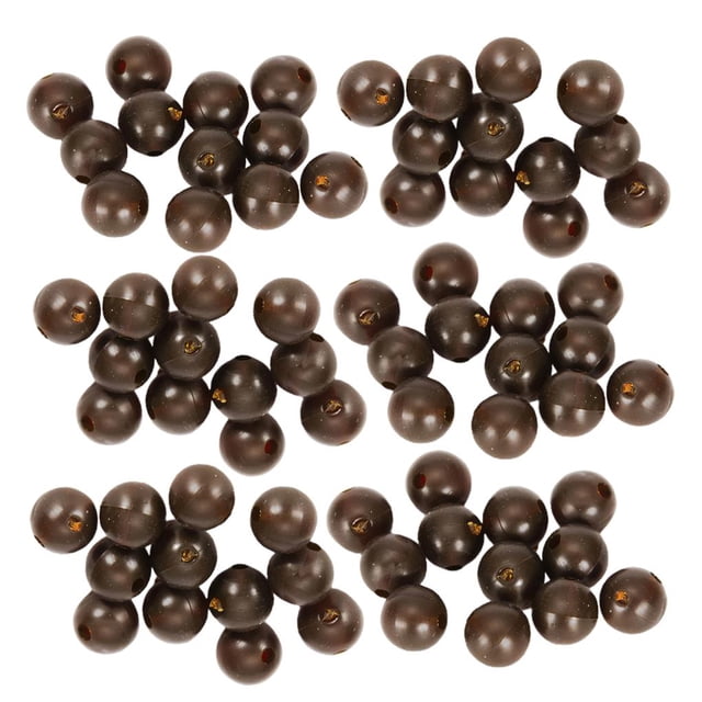 Soidarity 100 Uds 6mm/0,24 pulgadas cuentas de pesca de silicona anticolisión frijoles bolas de cebo de pesca para regalo de pesca al aire Pescar No.1 Soidarity OD010422-01