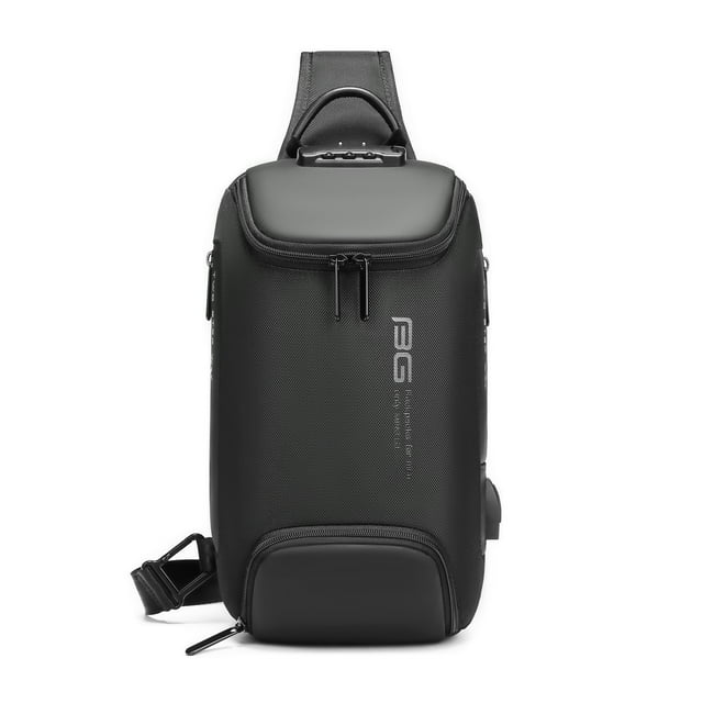 Titan Move Sling – Sac Bandoulière Sécurisé avec Serrure à Mot de Passe et Port de Chargement USB pour Voyage (Noir)