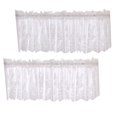 thumbnail image 3 of Cortina corta de encaje Media cortina Ventana Cortina Transmisión de luz para la cocina en casa Balcón 74x61cm Blanco, 3 of 6
