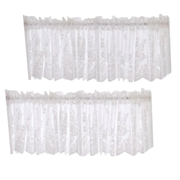 Masteelf White Light Filtering Curtains Lace Home Decoration