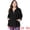 Black, variant on DARING DIVA Women's Plus Size Drawstring Waist Zip-up Utility Jacket 1X Pink