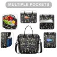 thumbnail image 2 of Halloween Skeleton Ghost Pattern Womens Lunch Box for Work,Insulated Large Lunch Bag for Tween and Teen,Loncheras Para Mujer,Leakproof Adult Lunch Bag for Work,Beach,Travel,Picnic,Camping, 2 of 7
