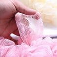thumbnail image 6 of 1X Brush Back Scrubber for Shower Loofah Long Handle Bath Body Brush Soft Nylon Mesh Sponge for Shower Loofah on A Stick for Men Women Exfoliating Scrub Cleaning Luffa for Elderly, 6 of 8