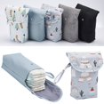 thumbnail image 1 of New Waterproof and Reusable Baby Diaper Bag Baby Handbag Large Capacity Mommy Diaper Storage Bag Carrying Bag for Going OutBlue He Qiyong unisex, 1 of 1