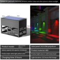 thumbnail image 1 of Luces solares de pared para exteriores, luces LED impermeables para escaleras, luces solares para patio exterior, multicolor, 1 of 8