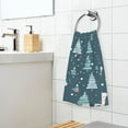 thumbnail image 6 of Christmas Trees 2 PCs Cotton Hand Towels Absorbent Face Towel Soft Breathable Towel Set for Bathroom Kitchen Hotel Gym Decoration, 6 of 8
