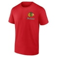 thumbnail image 2 of Men's Logo Athletic Red Chicago Blackhawks Never Over T-Shirt, 2 of 3