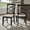 Black, variant on Weston Home Farmhouse Wood Finish Double Cross Back Sand Fabric Dining Chair, Antique White (Set of 2)