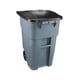 thumbnail image 3 of Rubbermaid Commercial BRUTE Recycling Bote de Basura con Tapa Abatible, 50 Galones, Gris, 3 of 10
