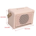 thumbnail image 3 of Wireless Speaker Portable 6 Hours Wireless Vintage Small Speaker for Desk Bedroom Office Party Outdoor Pink, 3 of 9